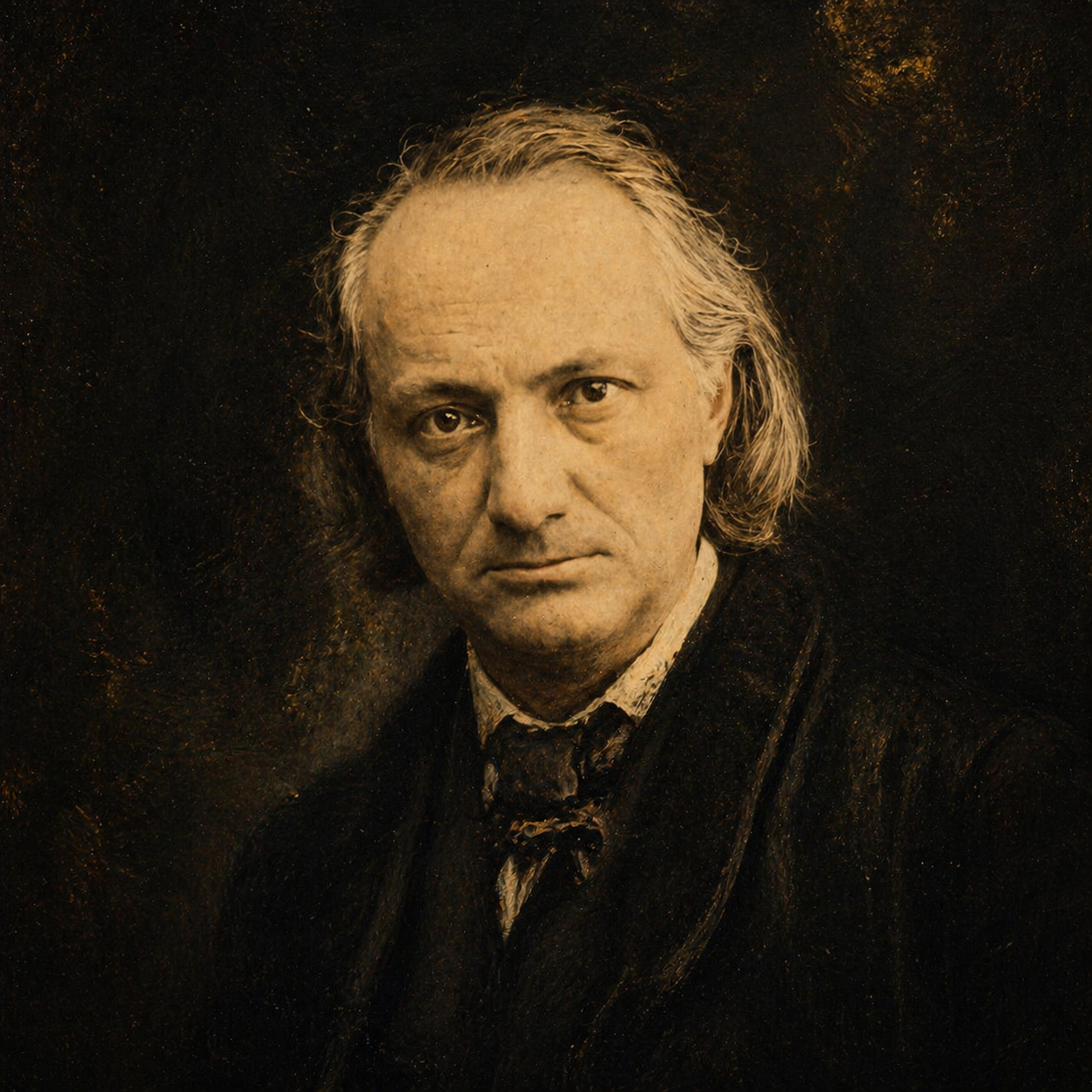 baudelaire photo vieux retravail par ia 