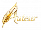logo auteur.website blanc et doré